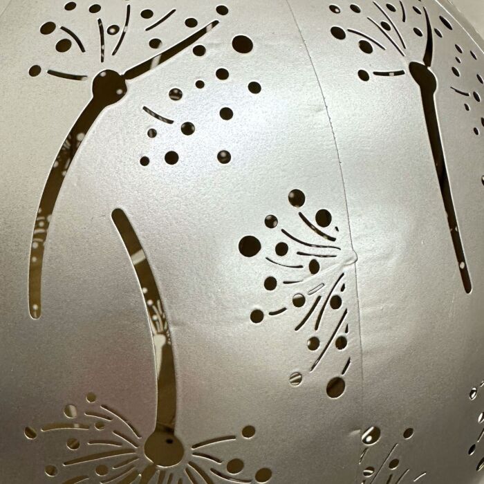 Lanterne solaire LED à motif floral