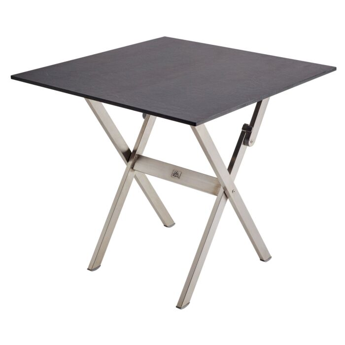 Table de balcon pliante en acier inox