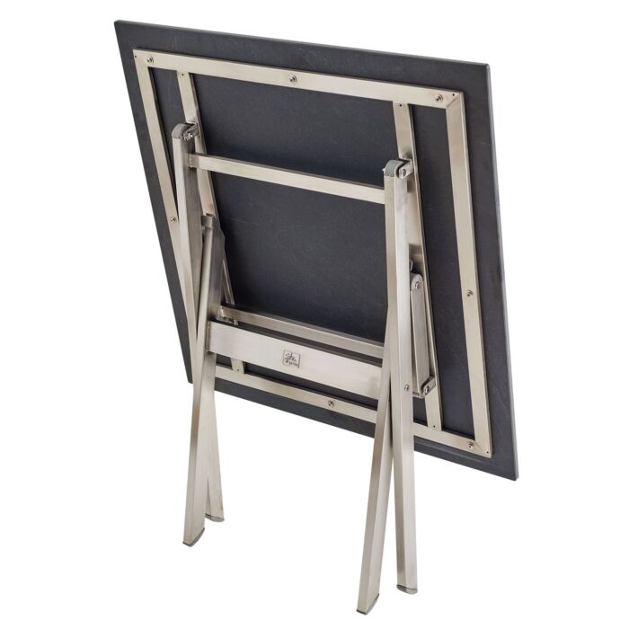Table de balcon pliante en acier inox