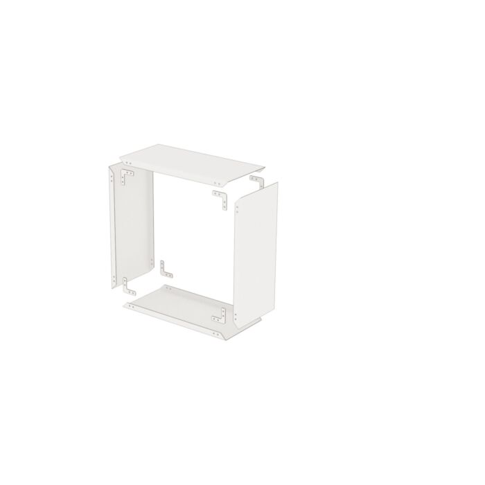 Kaminholzregal Modular Seitenwände, 2 Stk. Metall Naturrost