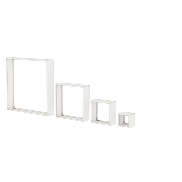 Kaminholzregal Modular Seitenwände, 2 Stk. Metall Naturrost