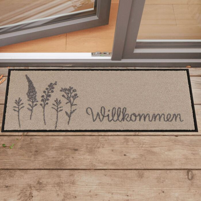 Türvorlage Willkommen Wiese 30x75 cm