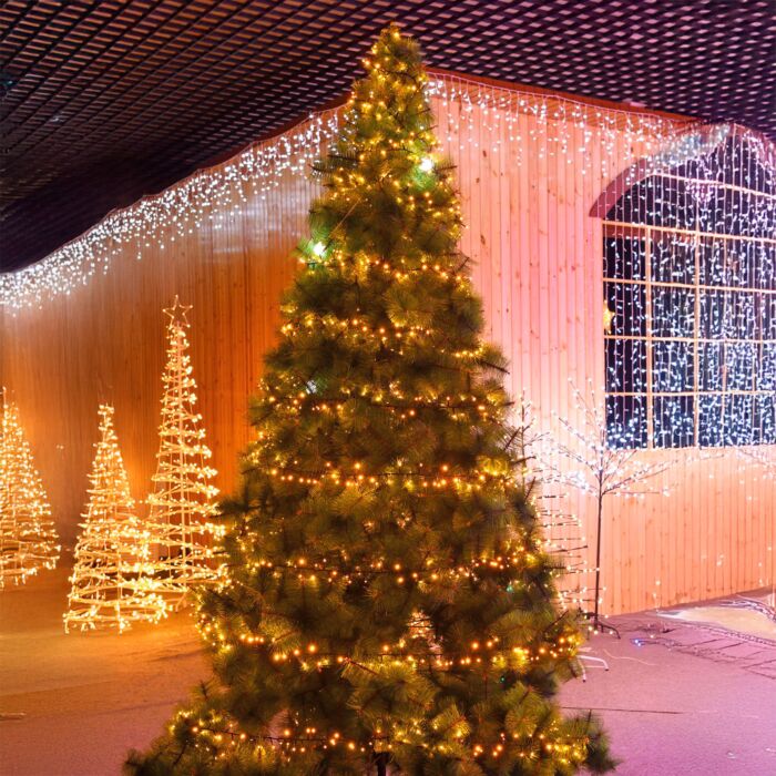 Guirlande pour sapin de Noël, lumière blanc chaud