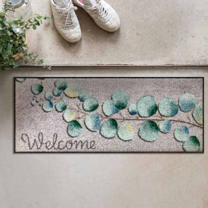Paillasson Eucalyptus Welcome 30x75 cm