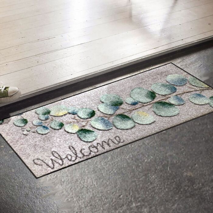 Paillasson Eucalyptus Welcome 30x75 cm