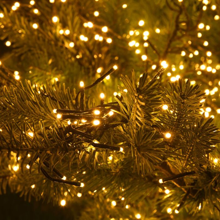 Lichterkette Cluster, warmweiss