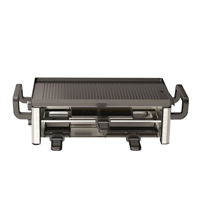 Ohmex Raclette für 8 Personen, 2 Etagen, mit Pfannenset