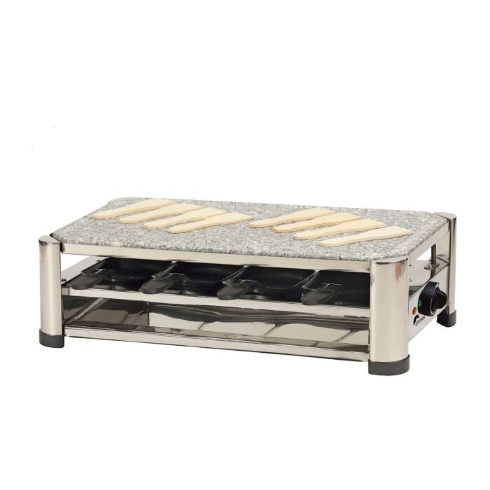 Four/gril à raclette Ohmex 3-en-1, pour 8 personnes