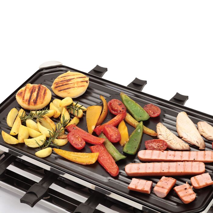 Four/gril à raclette Ohmex 3-en-1, pour 8 personnes