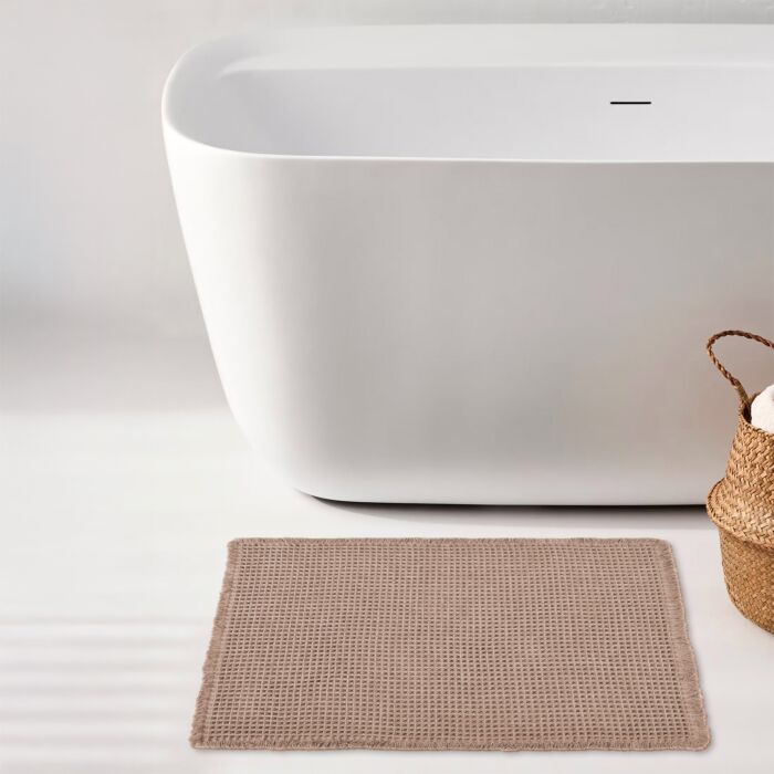 Tapis de bain à structure gaufrée