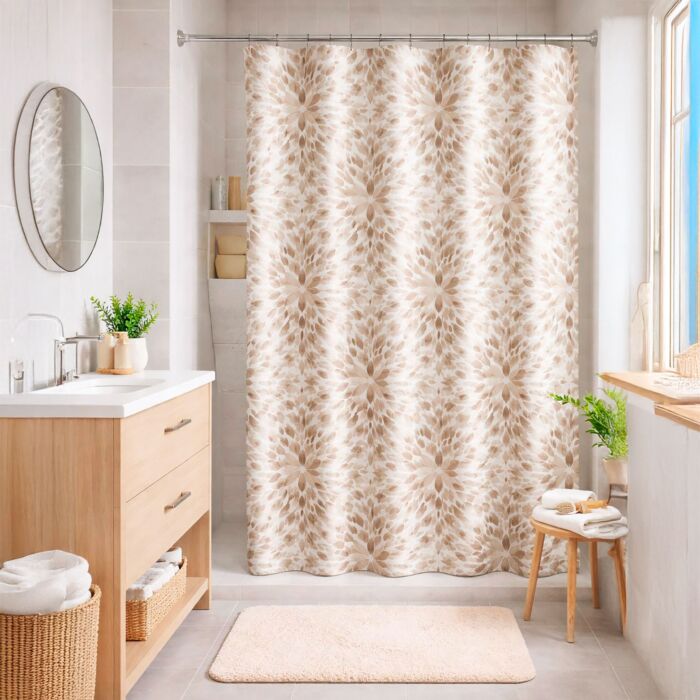 Rideau de douche textile Ornament