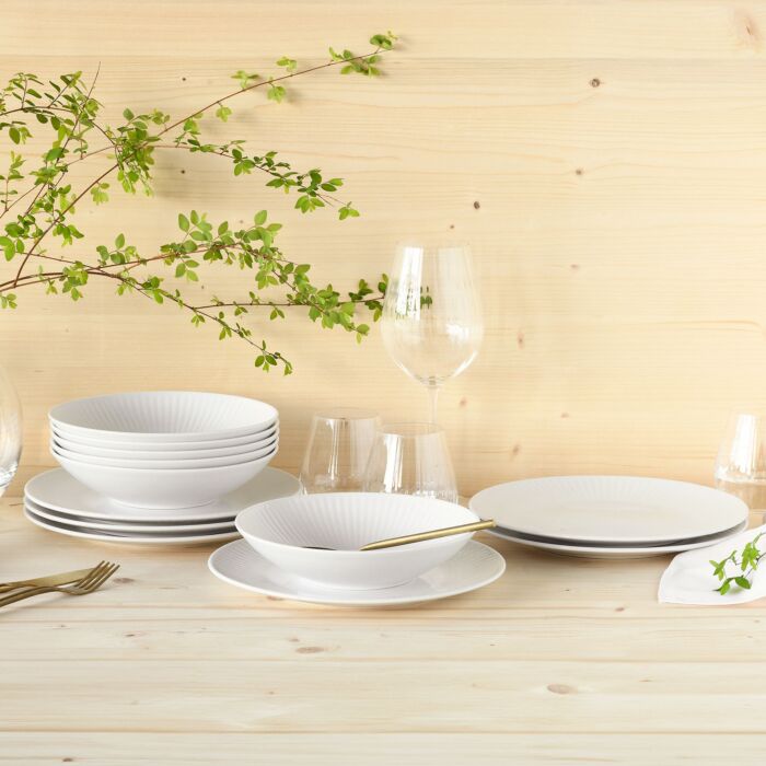 Assiettes Valencia, 12 pièces