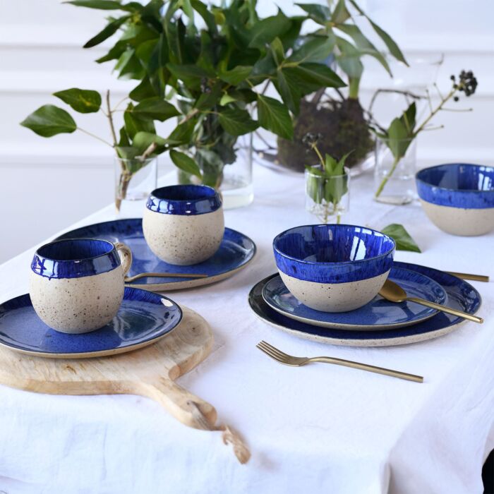 Geschirr-Set Deep Blue, 8-teilig