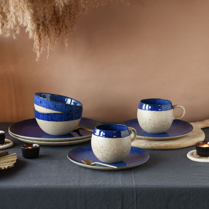 Geschirr-Set Deep Blue, 8-teilig