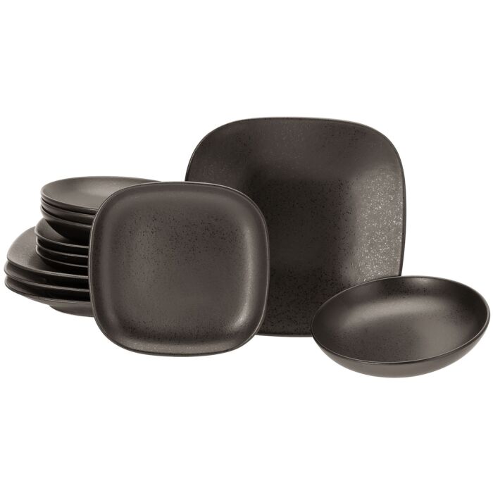 Teller-Set Magic Black Square, 12-teilig main product photo