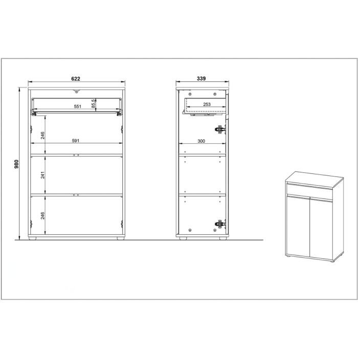 Commode de salle de bains Lemon