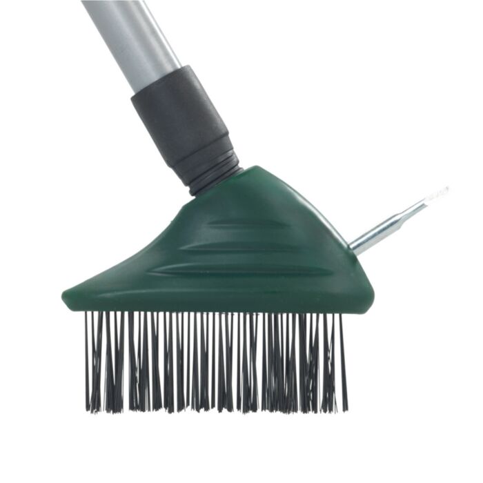 Brosse à joints avec grattoir et manche télescopique