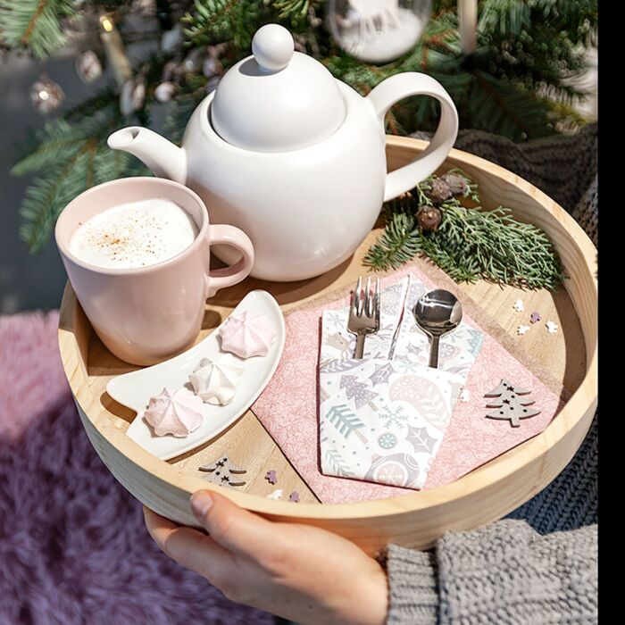 Servietten Scandi Pattern Pure