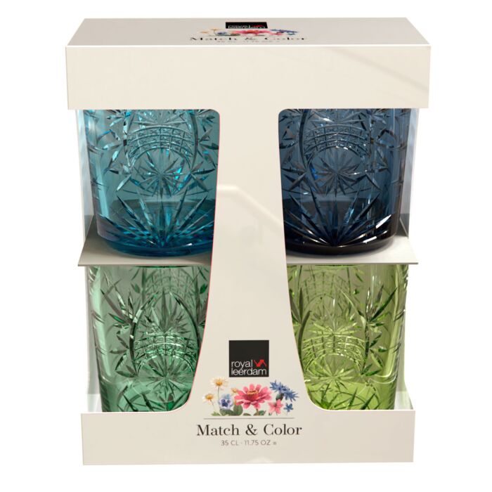 Wasserglas-Set, 4–teilig blau