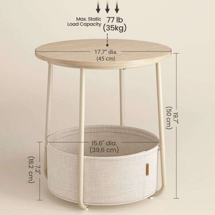 Table d'appoint VASAGLE Lilea