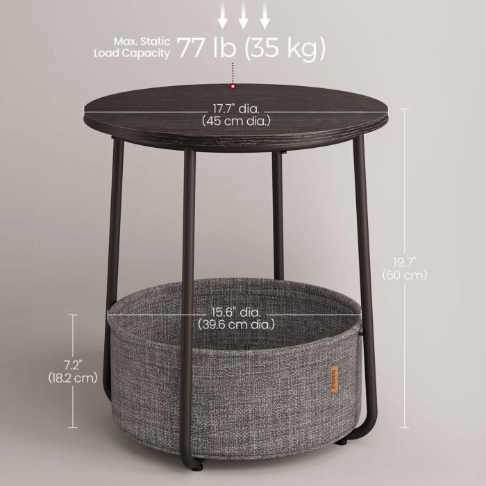 Table d'appoint VASAGLE Lilea