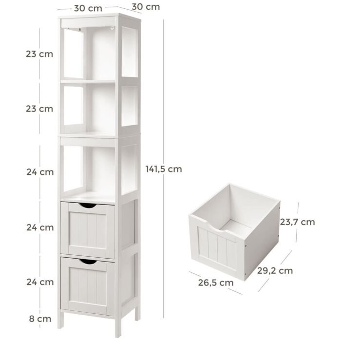 VASAGLE Hochschrank Nino
