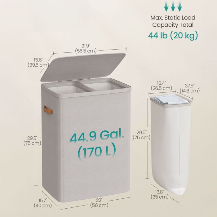 Songmics Wäschekorb 170 Liter