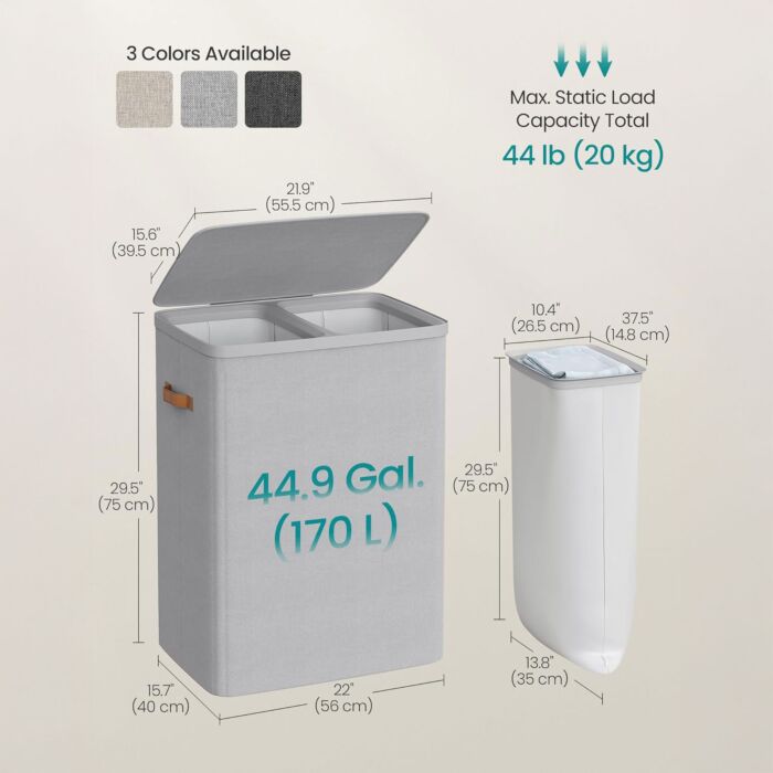 Songmics Wäschekorb 170 Liter