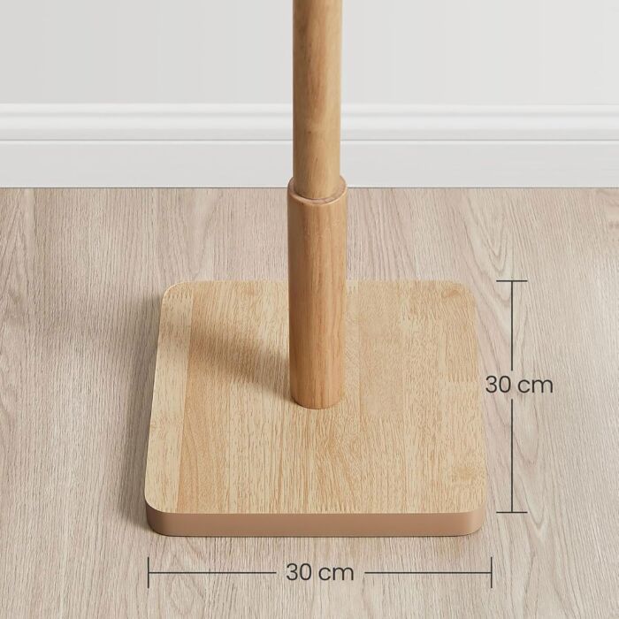 VASAGLE Kleiderständer Holz mit 8 Hacken