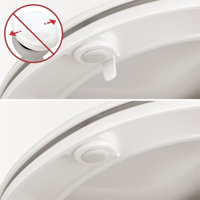 WC-Sitz Ripa mit Relief, Absenkautomatik