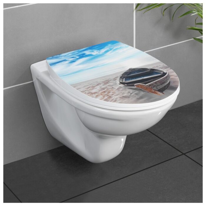 WC-Sitz Boat mit Hochglanz-Oberfläche, Absenkautomatik