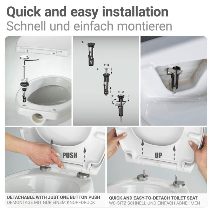 WC-Sitz Crevada, Duro Unbreakable® mit Absenkautomatik