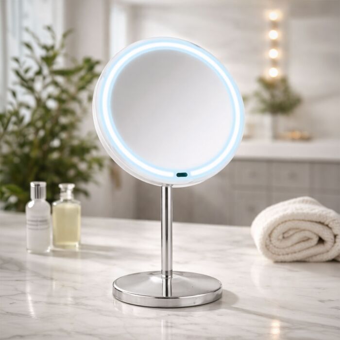 Miroir cosmétique LED sur pied Onno