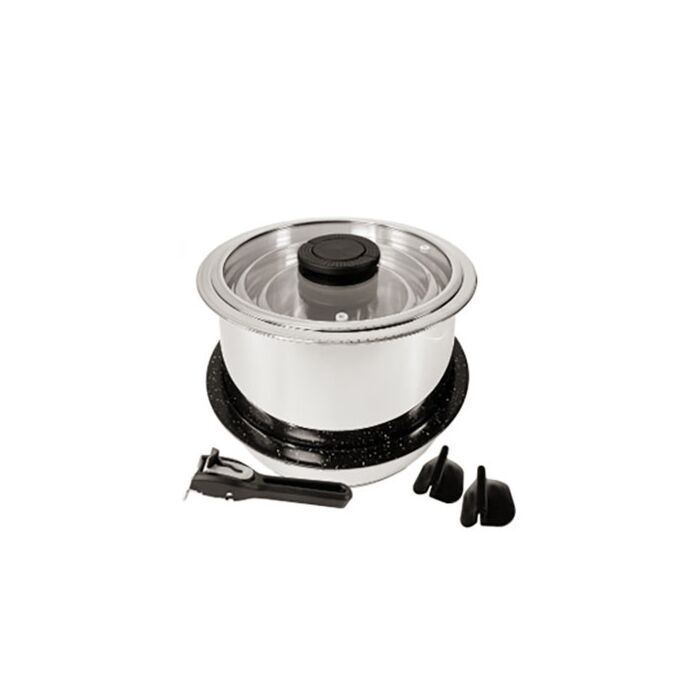 Batterie de cuisine click-on 10 éléments