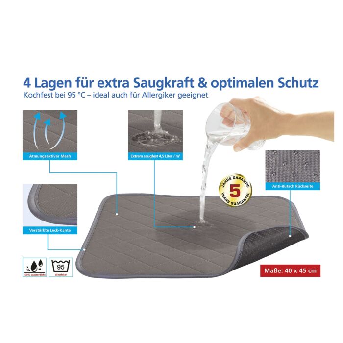 Alèse pour incontinence, 4 couches