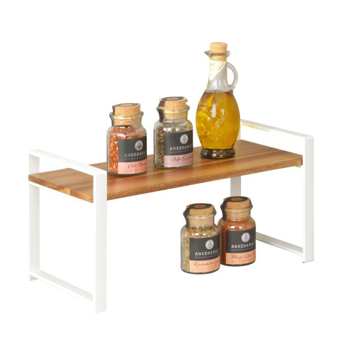 Étagère de cuisine Louisa en bois d'acacia