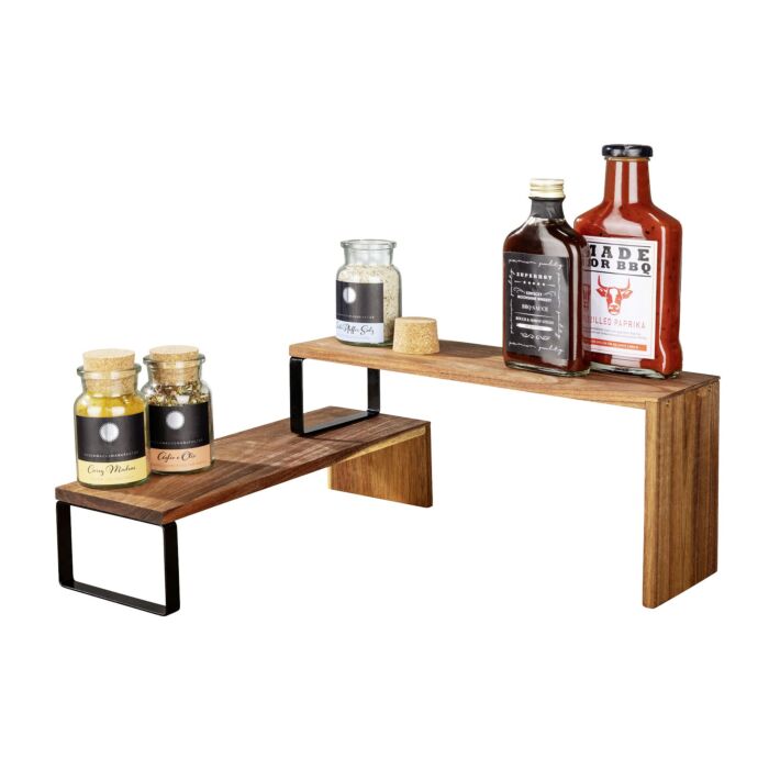 Küchenregal Vali 2-teilig mit Holztablaren main product photo