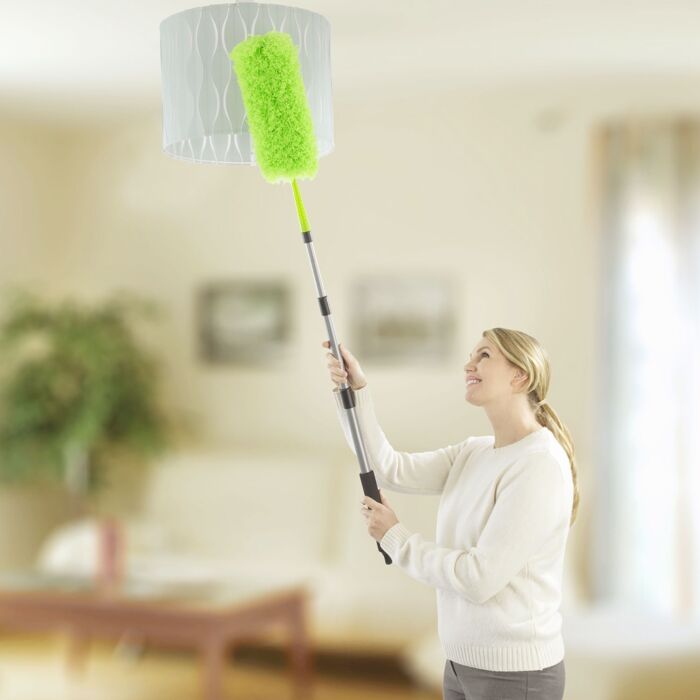 Plumeau en microfibre avec manche télescopique