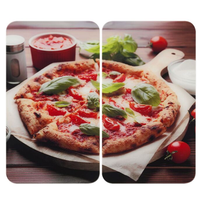 Glas-Abdeckplatte Pizza Margherita 2-teilig main product photo