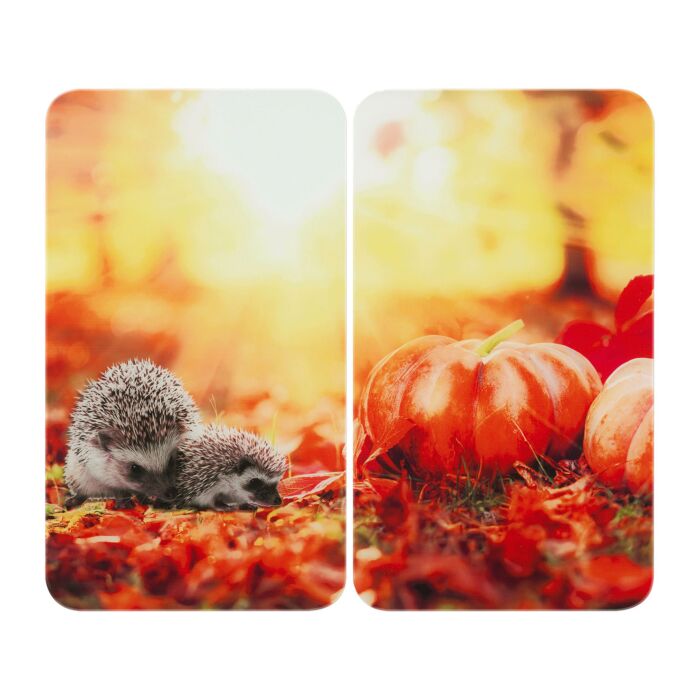 Glas-Abdeckplatte Goldener Herbst 2-teilig main product photo
