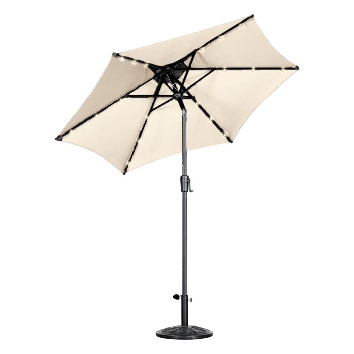Sonnenschirm mit LED-Beleuchtung, UV50+