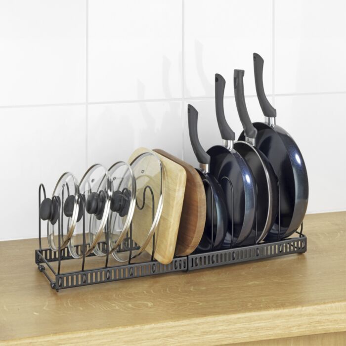 Supports extensibles pour couvercles et casseroles