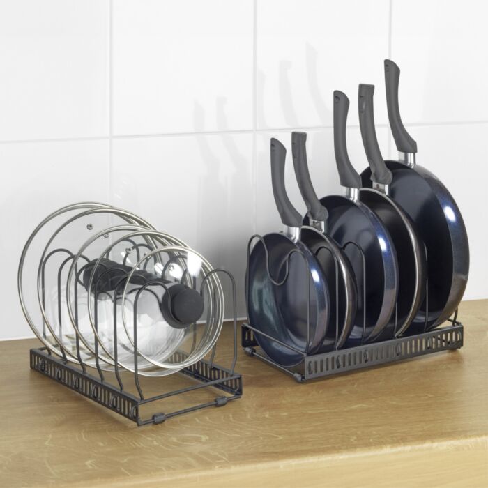 Supports extensibles pour couvercles et casseroles