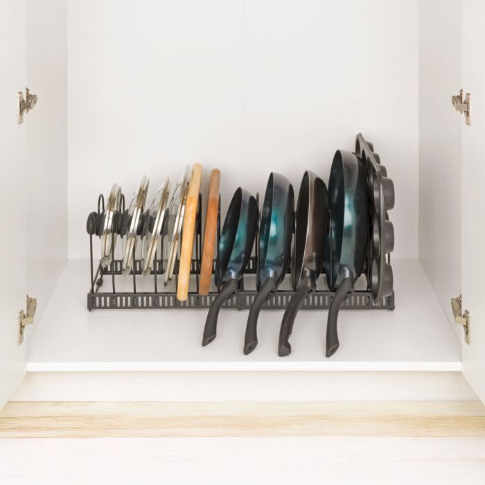 Supports extensibles pour couvercles et casseroles