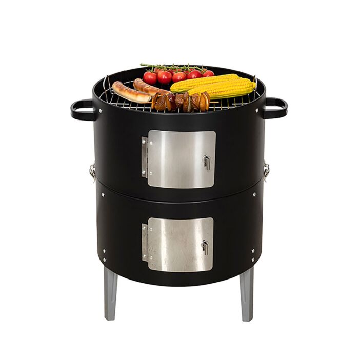 Brasero, barbecue et fumoir 3 en 1 Nouvel