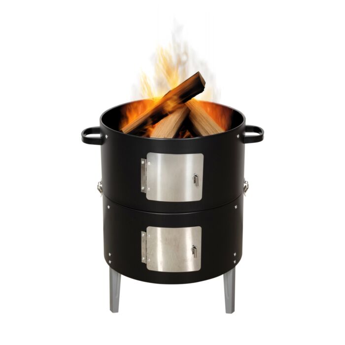 Brasero, barbecue et fumoir 3 en 1 Nouvel