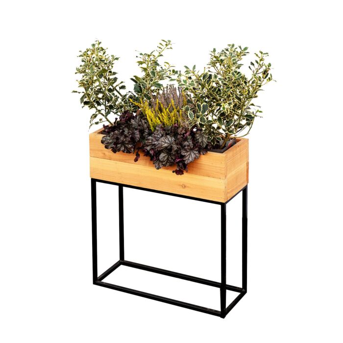 Hochbeet aus Holz/Metall