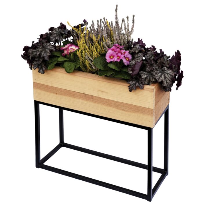 Hochbeet aus Holz/Metall