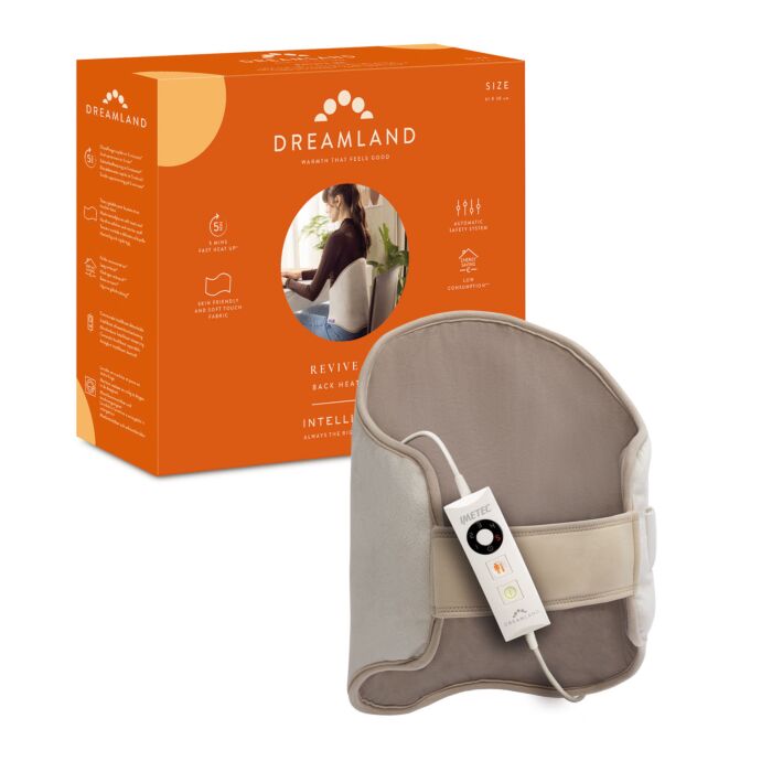 Dreamland coussin chauffant pour le dos, technologie Intelliheat