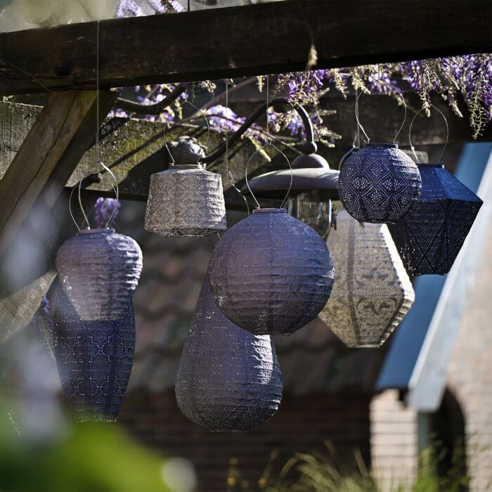 Lumiz Solar-Lampion Lampshade 14x20 cm